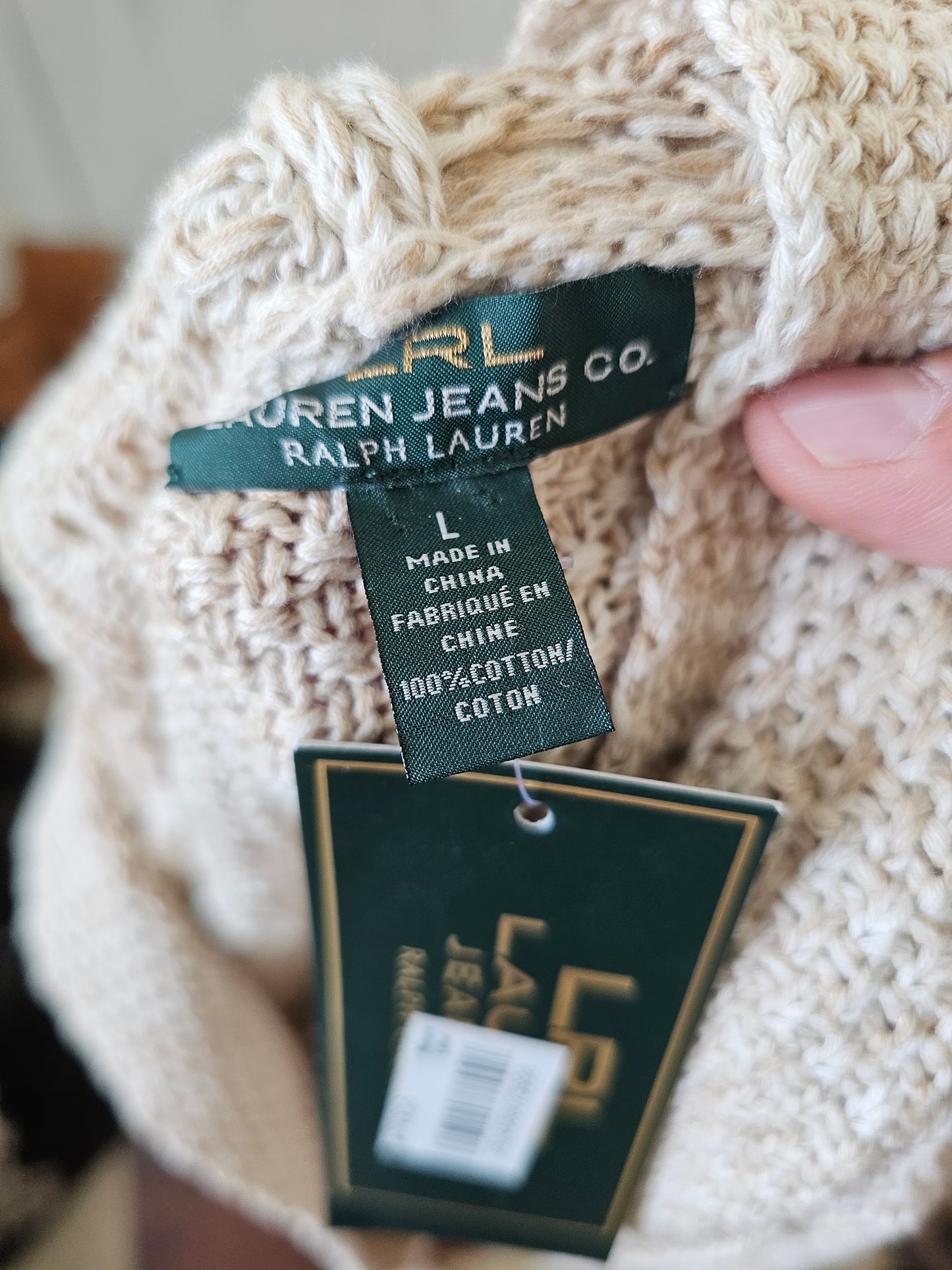 Lauren Ralph Lauren hoodie sweater womens size L