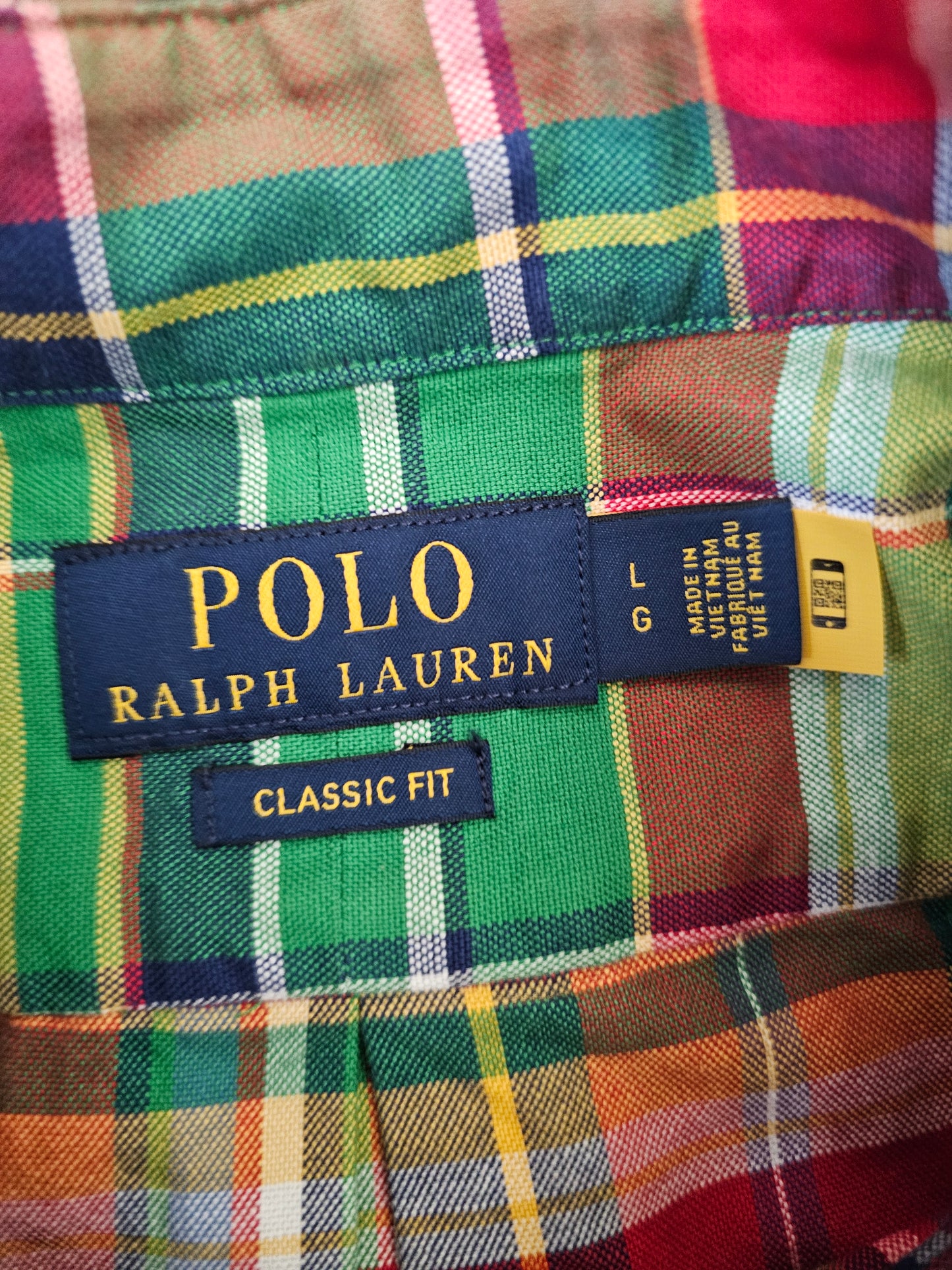 Polo Ralph Lauren plaid shirt mens size L