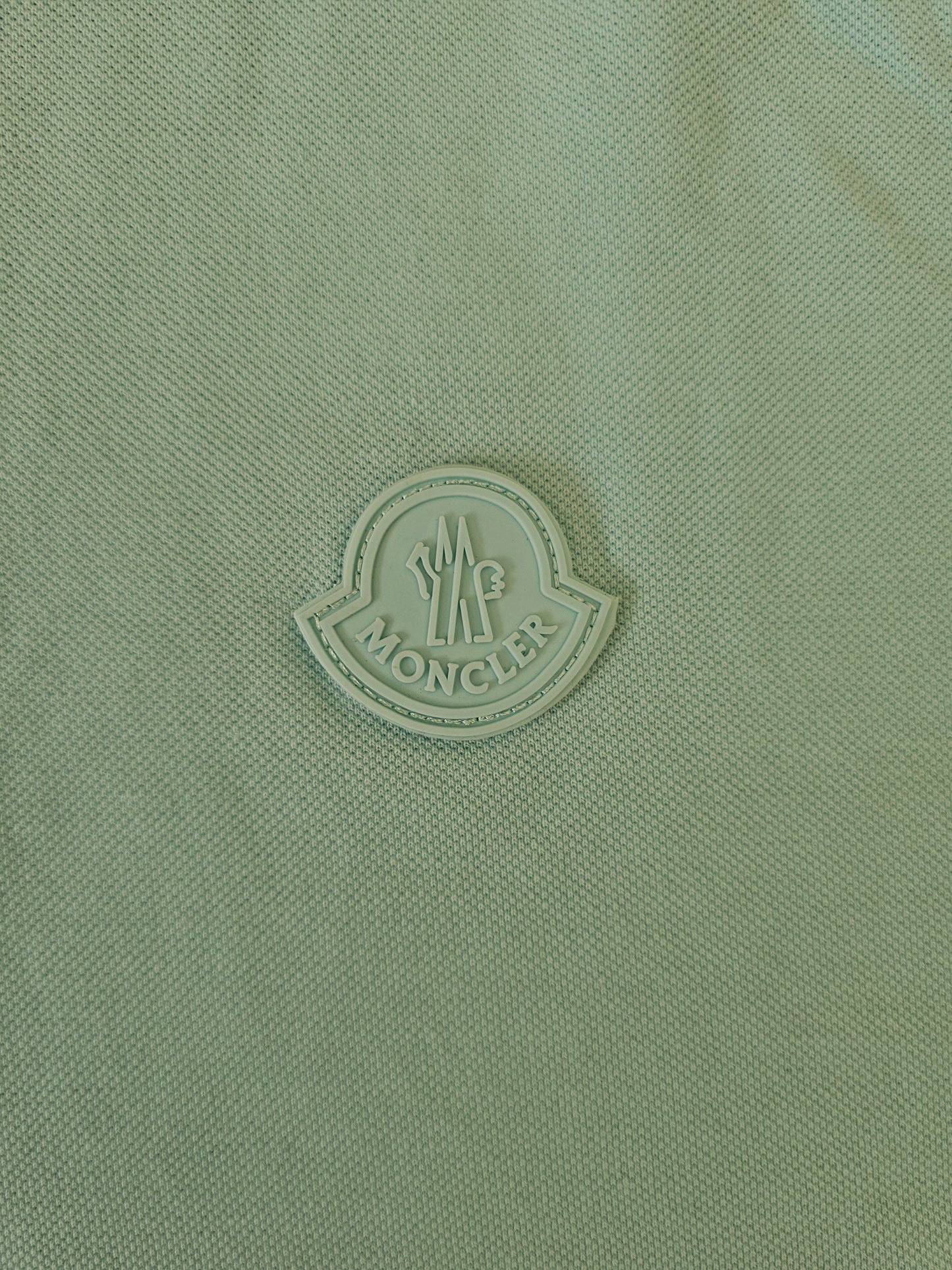 Moncler teal polo shirt mens size XL