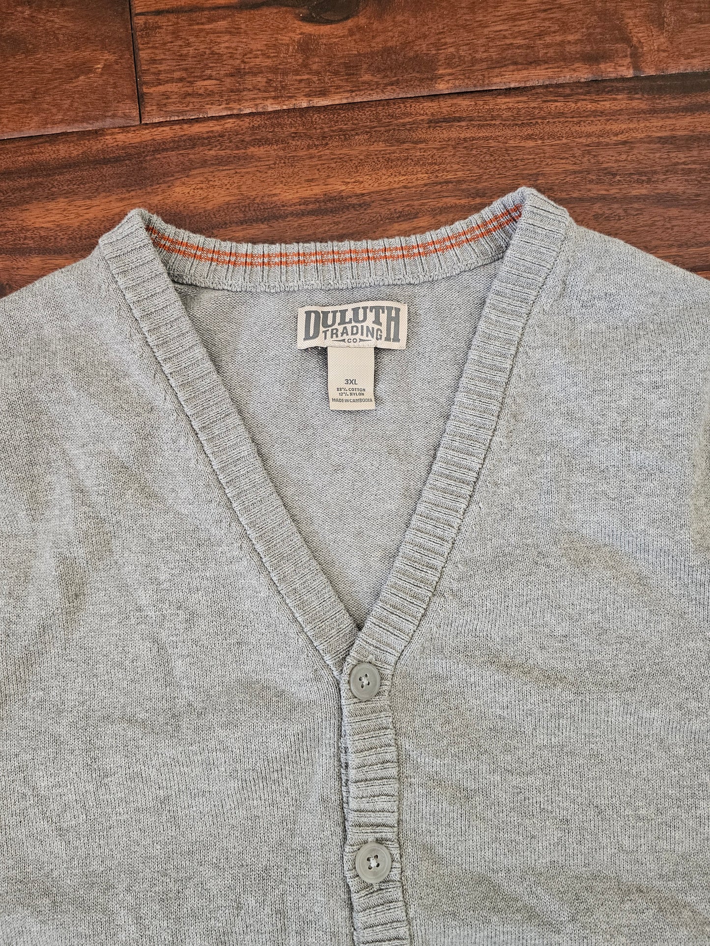 Duluth gray sweater mens size 3XL