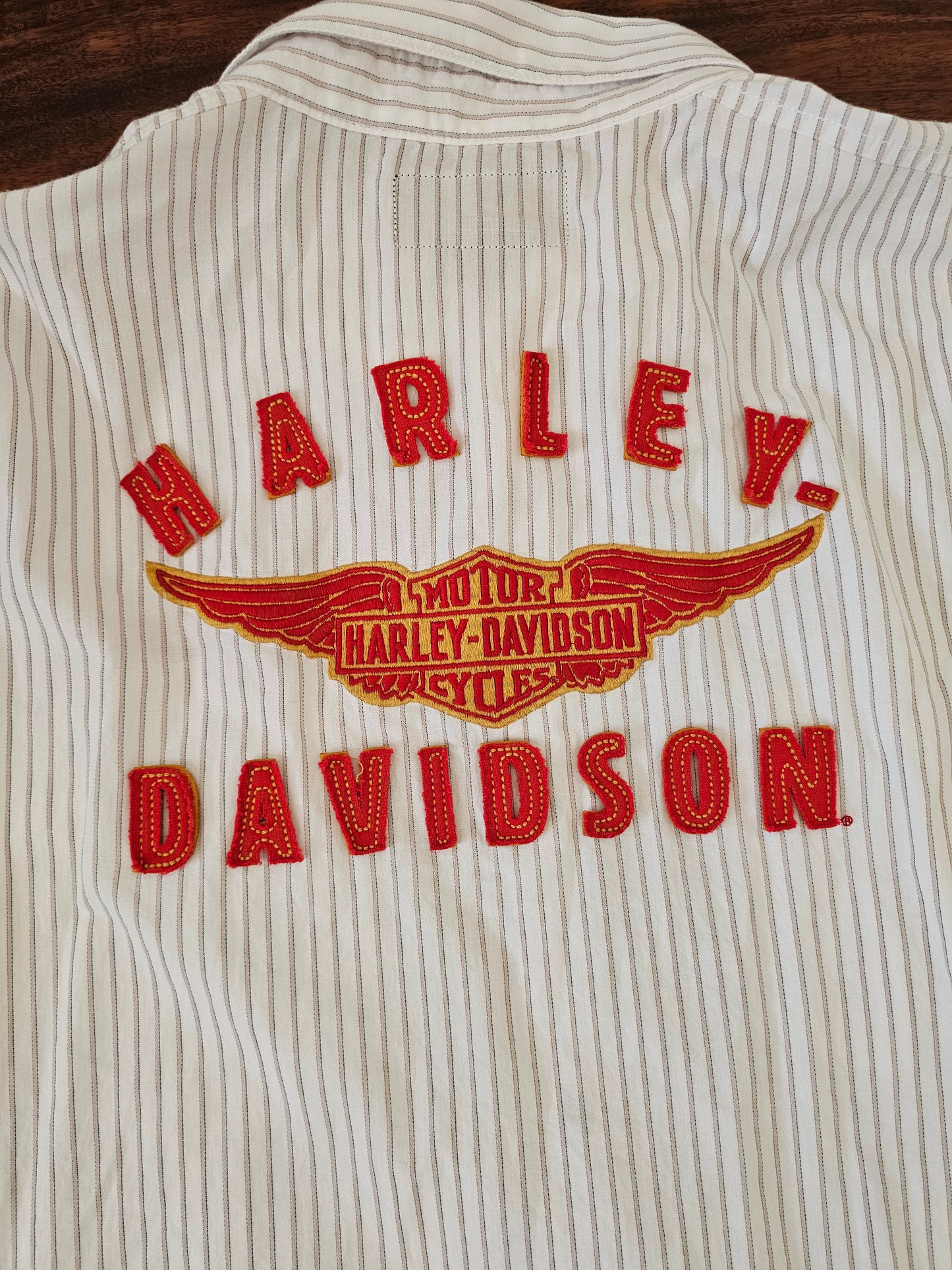 Harley Davidson white stripe shirt mens size 2XL