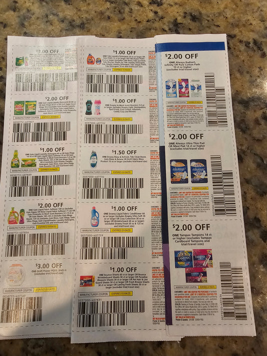 Detergent strip sets.  You get 10 of everything pictured