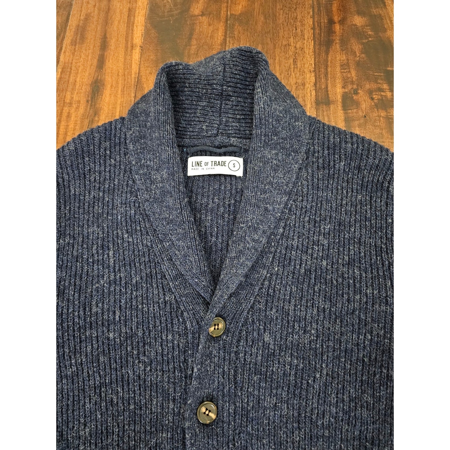 Line of Trade wool cardigan sweater mens size S