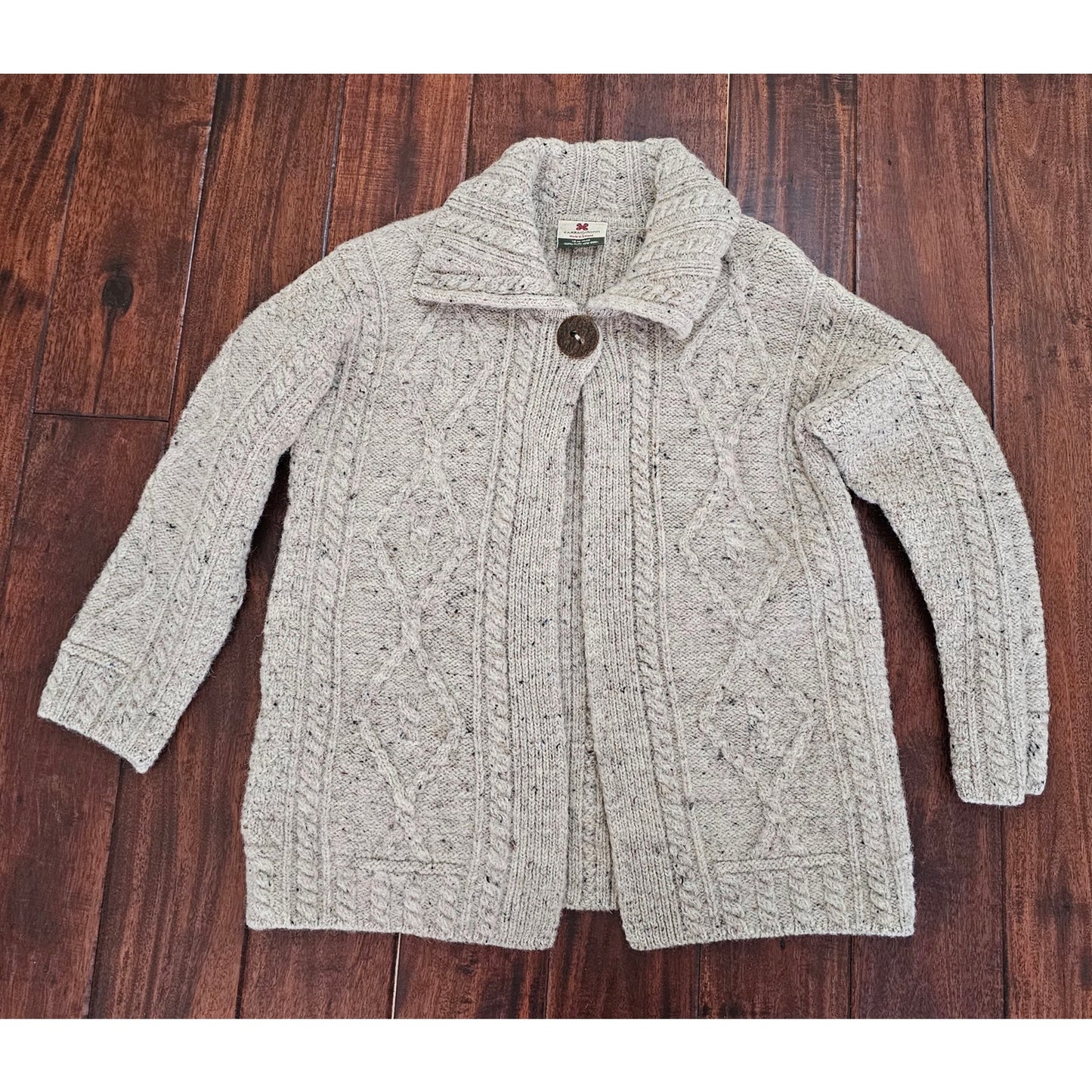 Carraig Donn wool cardigan womens size M