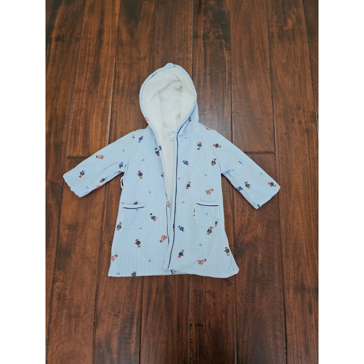 Polo Ralph Lauren bear pattern infant robe size 6 months