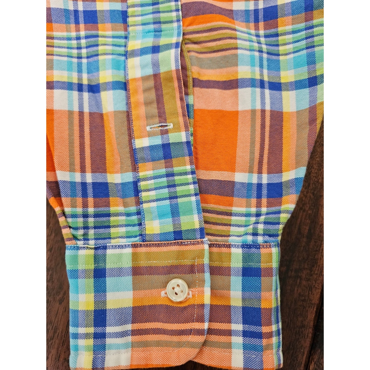 Polo Ralph Lauren orange plaid oxford shirt size 2Xl tall