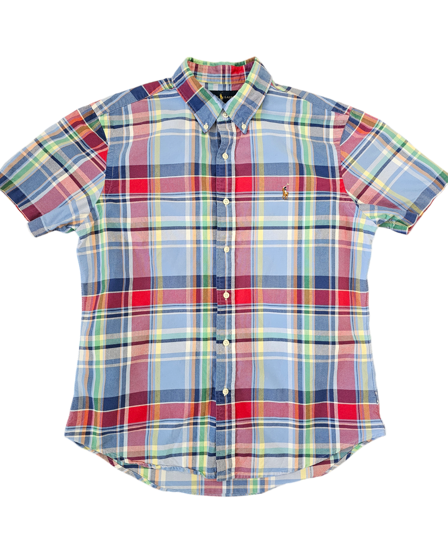 Polo Ralph Lauren plaid short sleeve shirt Mens size L