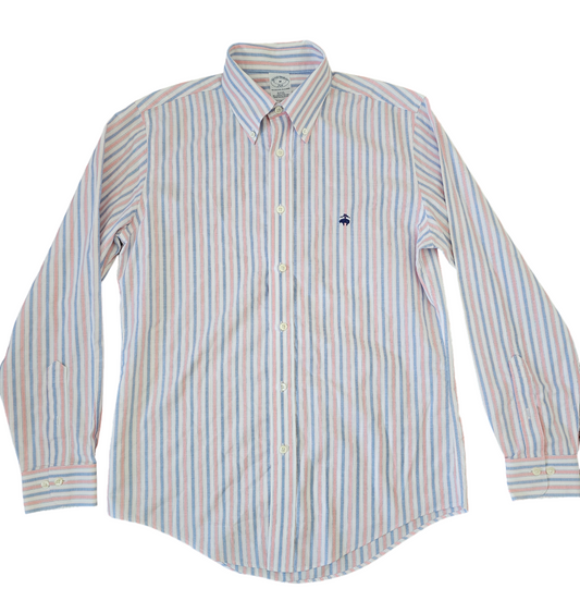 Brooks Brothers stripe shirt mens size M