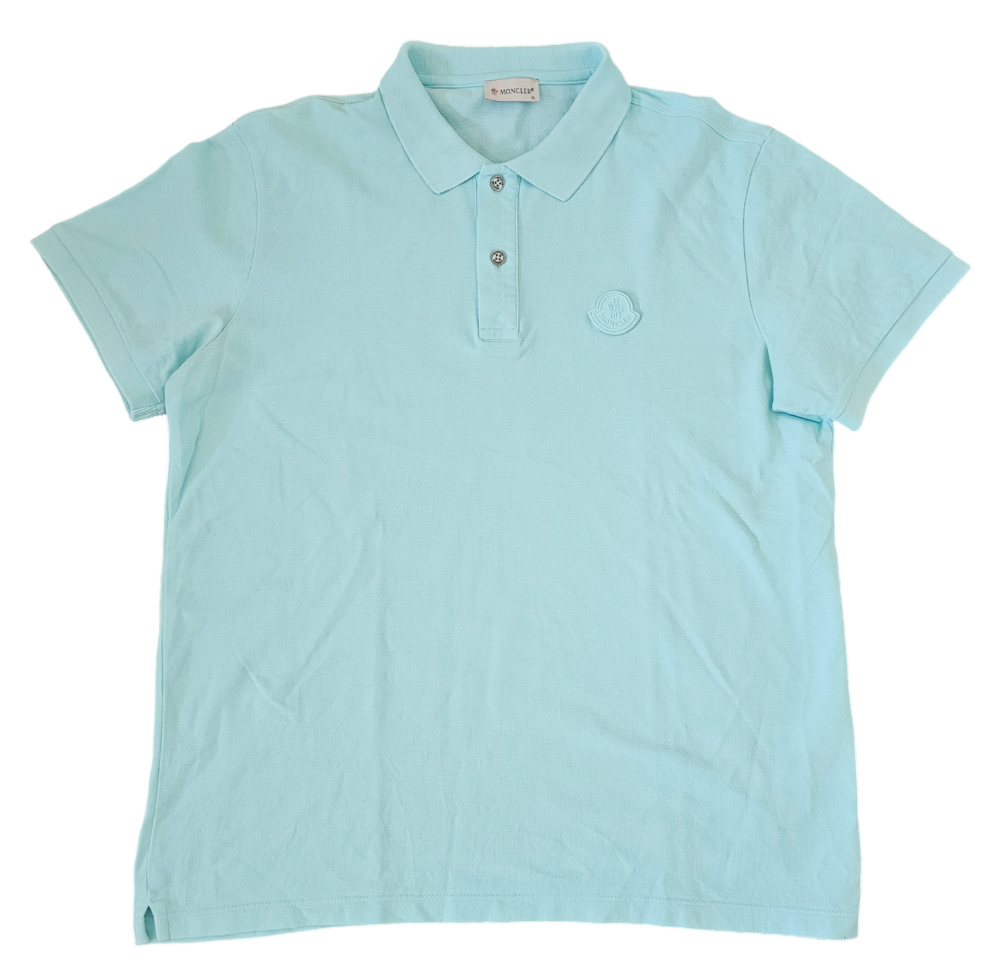 Moncler teal polo shirt mens size XL