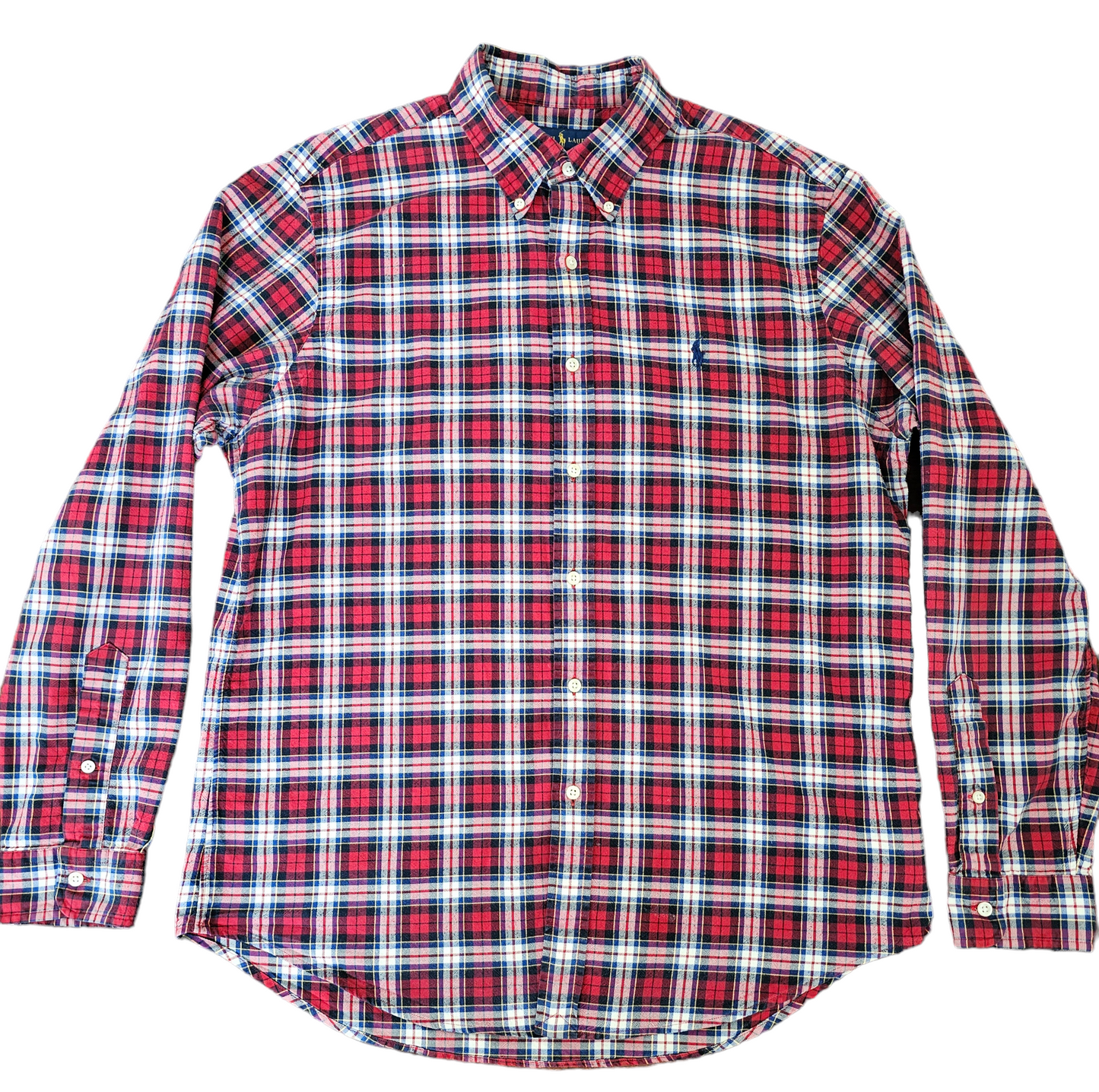 Polo Ralph Lauren red plaid shirt mens size L