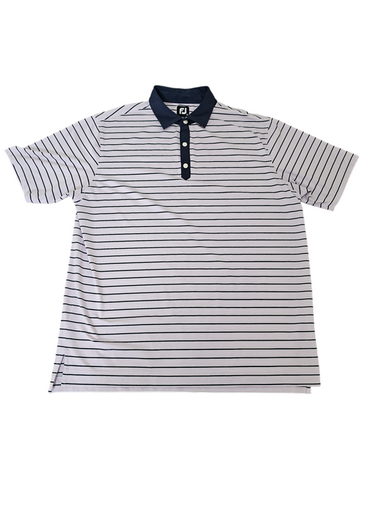 FootJoy light purple stripe polo shirt golf mens size XL