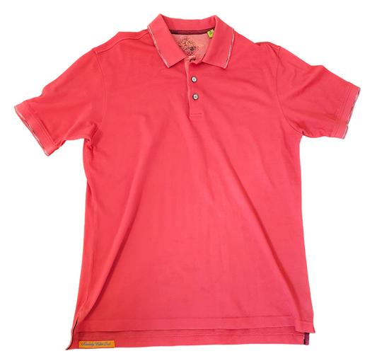 Robert Graham reddish polo shirt Mens size M