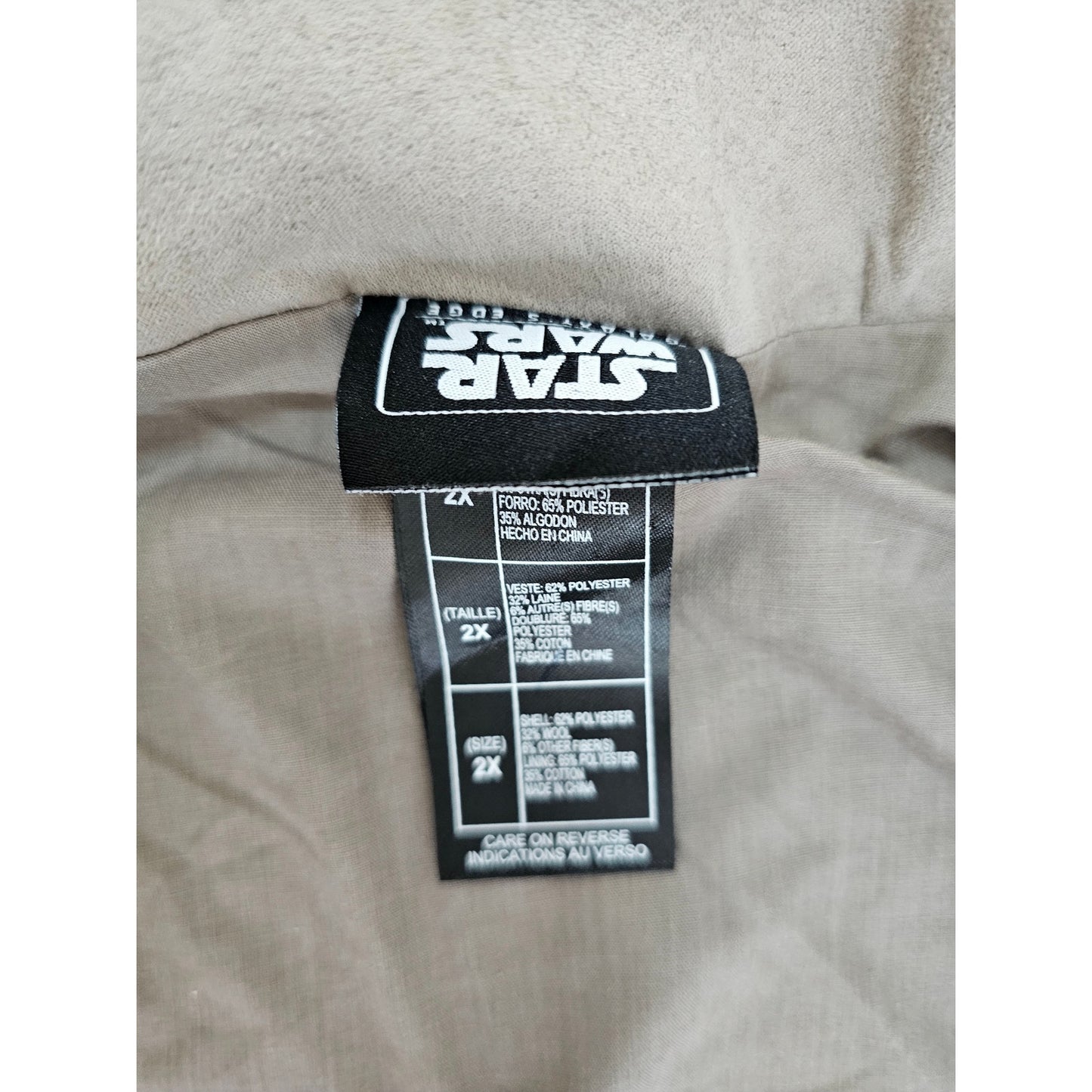 Disney Parks Star Wars Galaxy's Edge Resistance Rey’s Vest Gray size 2XL